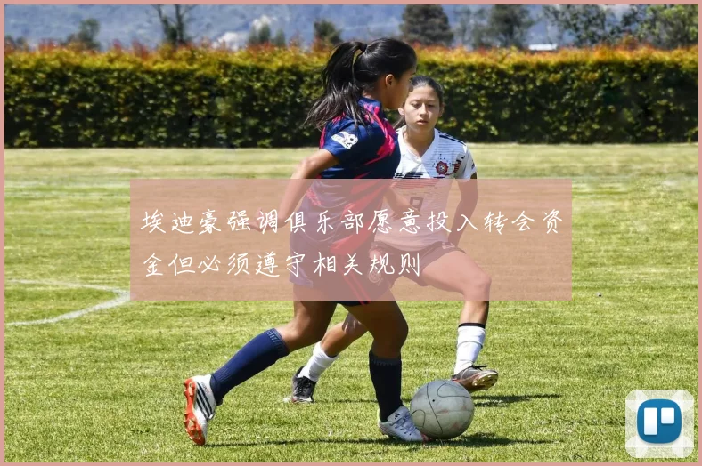 埃迪豪强调俱乐部愿意投入转会资金但必须遵守相关规则